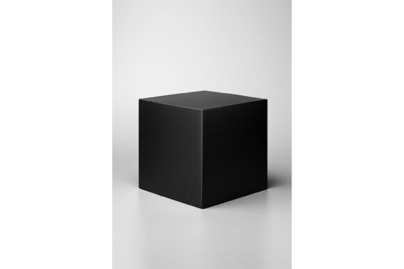 Black Square Box Mockup for Graphics & Product Mockups