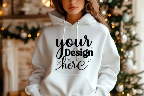 Christmas 18000 Hoodie Mockup: Graphics for Product Mockups