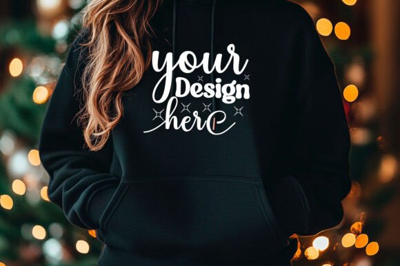 Christmas 18000 Hoodie Mockup: Graphics for Product Mockups