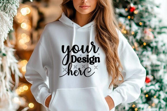 Christmas 18000 Women Hoodie Mockup 100 for Graphics