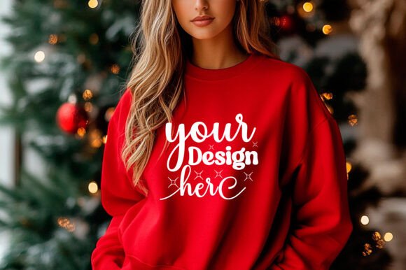 Christmas 18000 Women Hoodie Mockup 58: Graphics & Product Mockups