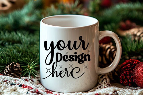 Christmas Mug Mockup 11: Graphics for Product Mockups