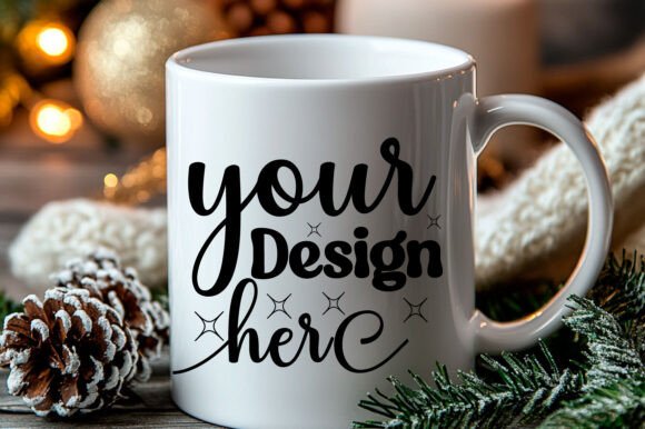Christmas Mug Mockup 40: Essential Graphics for Product Mockups