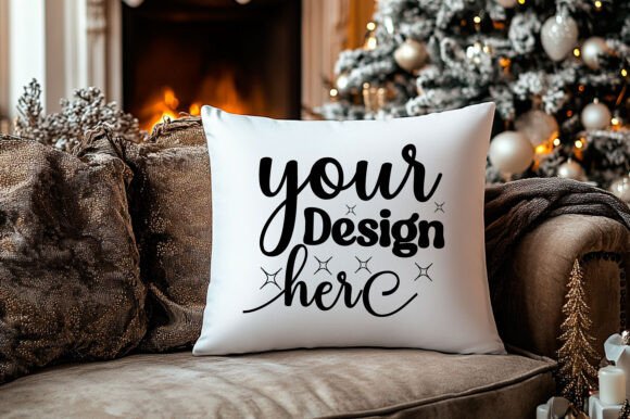 Christmas Pillow Mockup 7: Premium Graphics for Product Mockups
