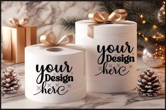 Christmas Toilet Roll Mockup 107: Graphics for Product Mockups