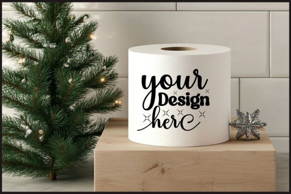 Christmas Toilet Roll Mockup 15: Essential Graphics for Product Mockups