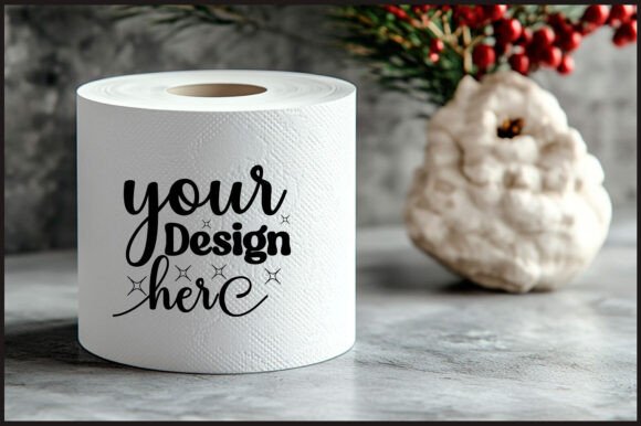 Christmas Toilet Roll Mockup 29: Graphics for Product Mockups
