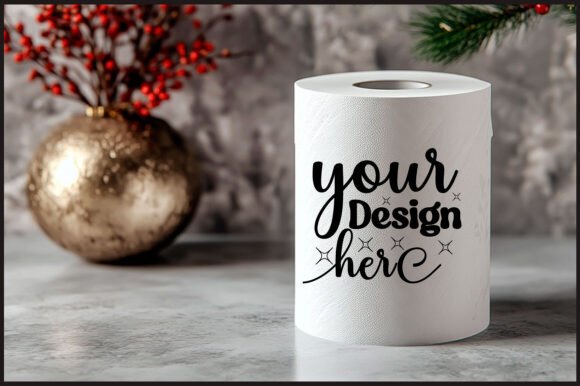 Christmas Toilet Roll Mockup 79: Graphics for Product Mockups