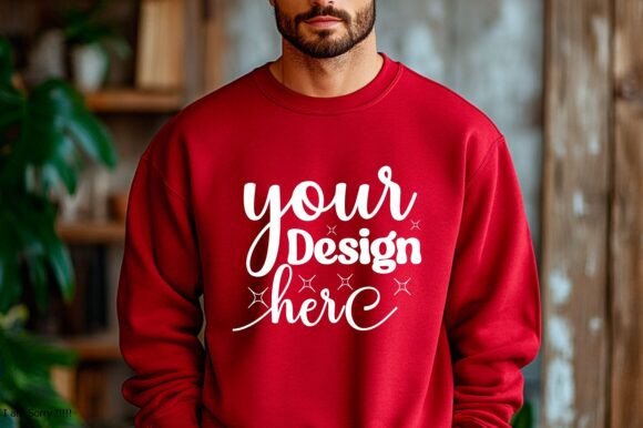 Gildan 18000 Christmas Men Mockup 126: Graphics & Product Mockups