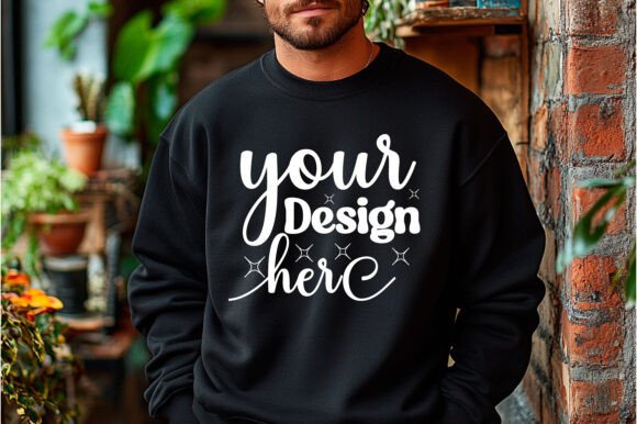 Gildan 18000 Christmas Men Mockup 31: Graphics & Product Mockups
