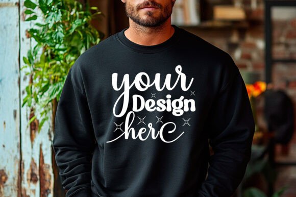 Gildan 18000 Christmas Men Mockup 34: Graphics & Product Mockups