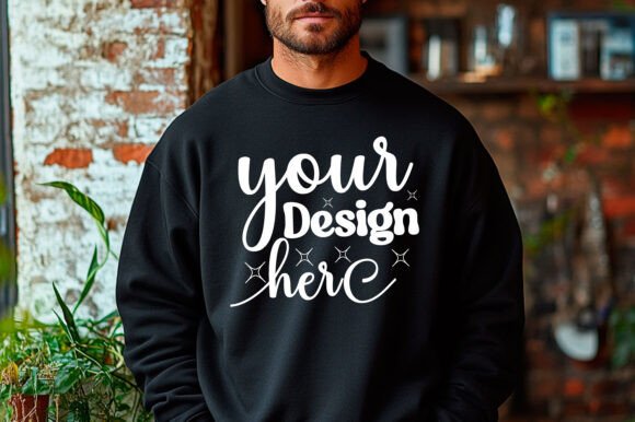 Gildan 18000 Christmas Men Mockup 39: Graphics & Mockups