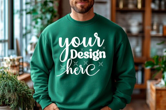 Gildan 18000 Christmas Mockup: Essential Graphics & Product Mockups