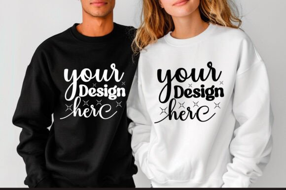 Gildan 18000 Couple Mockup 27 Graphics Review