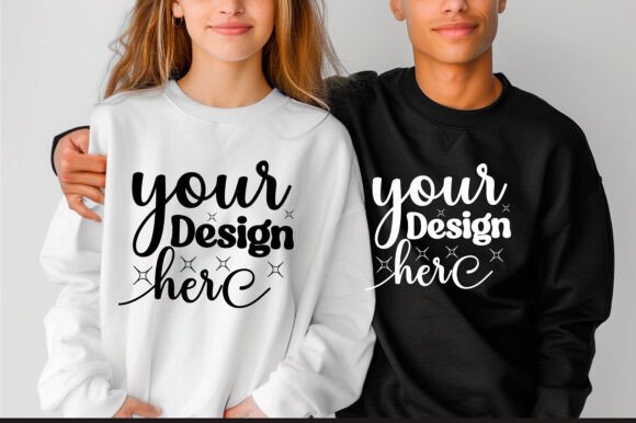 Gildan 18000 Couple Mockup 46 Graphics Review