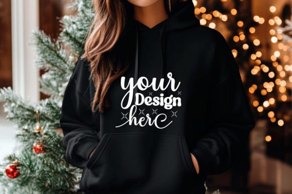 Gildan 18500 Hoodie Mockup 10 Graphics