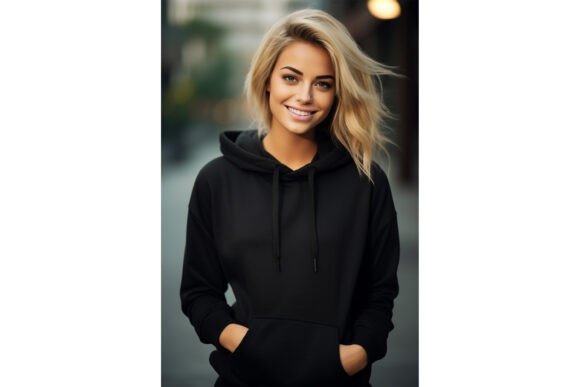 Review: Female Wearing Black Hoodie Mockup for Designers