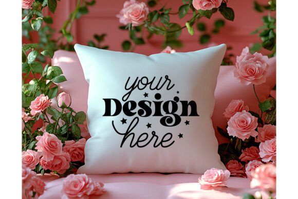 Valentines Day Pillow Mockup 27: Graphics for Product Mockups