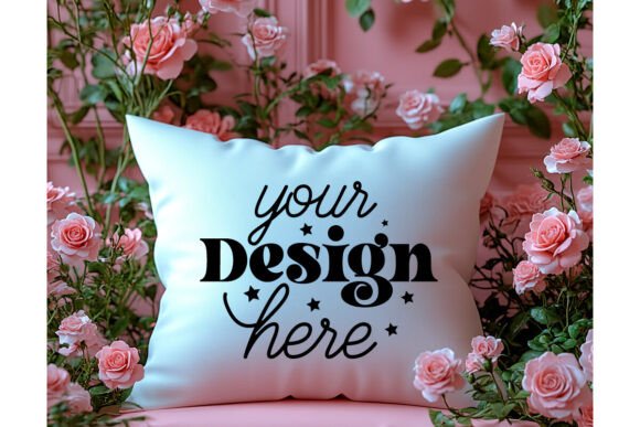 Valentines Day Pillow Mockup 46: Graphics & Product Mockups