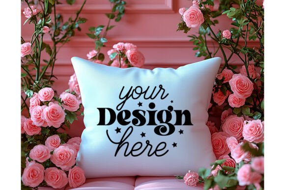 Valentines Day Pillow Mockup 56: Graphics & Product Mockups