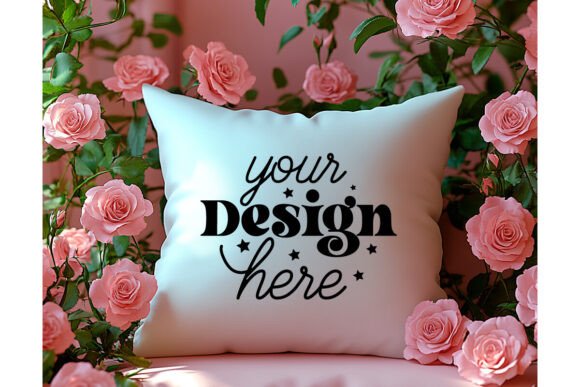 Valentines Day Pillow Mockup 57: Graphics for Product Mockups