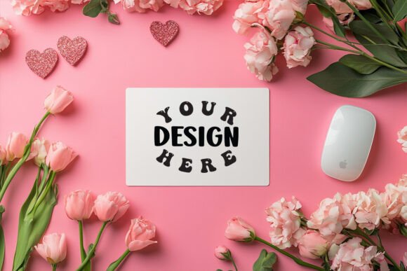 Valentines Mousepad Mockup: Graphics for Product Mockups